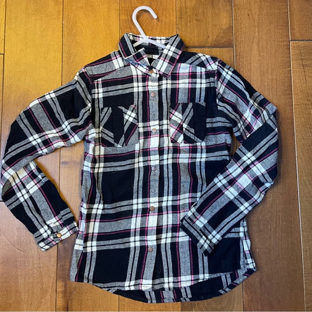 Tag Black and Red Plaid Kids Shirt
